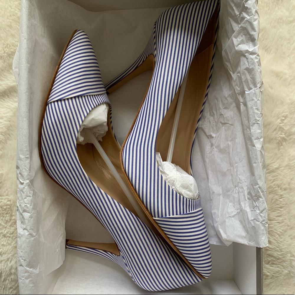 Club Monaco Pointed Toe Pumps Striped 38